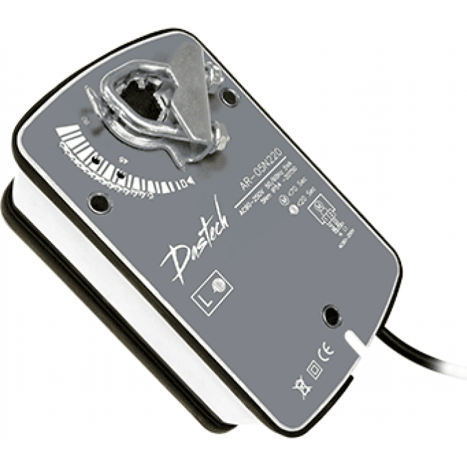 Электропривод с возвратной пружиной для управления воздушными клапанами DASTECH 1.5 160 мм AR-05N24S