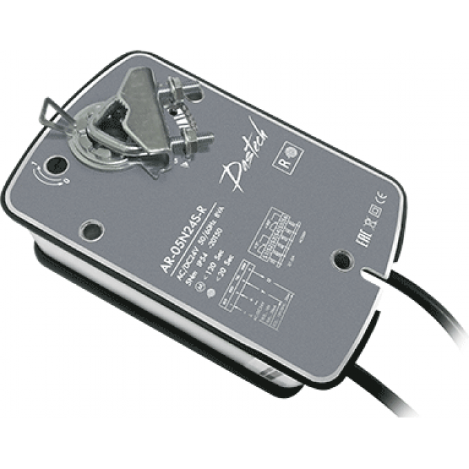 Электропривод с возвратной пружиной для управления воздушными клапанами DASTECH 1.5 160 мм AR-05N24S-R